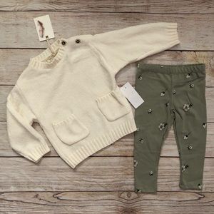 Jessica Simpson Chenille Sweater/leggings set -NEW